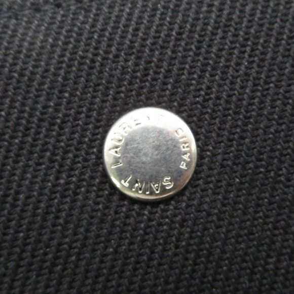 SAINT LAURENT PARIS Rive Gauche Tote Bag Canvas Black 632539 - Picture 5 of 11